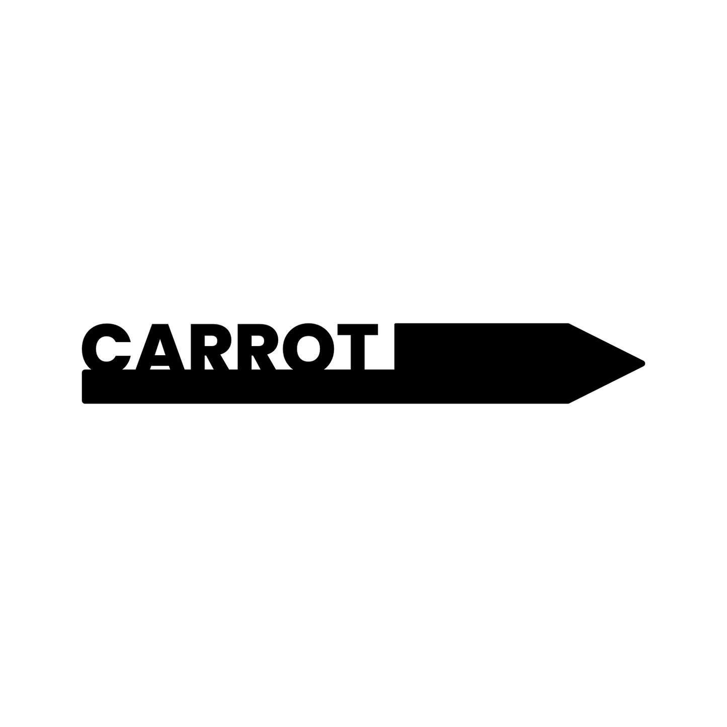 "Carrot" Garden Acrylic Grow Tag