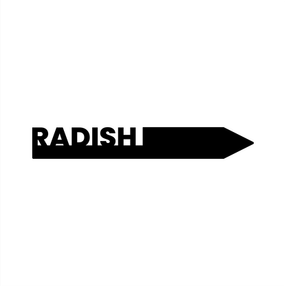 "Radish" Garden Acrylic Grow Tag