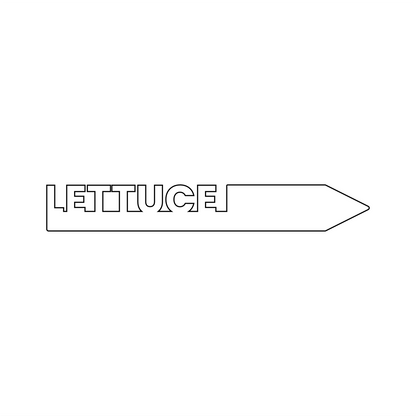 "Lettuce" Garden Acrylic Grow Tag
