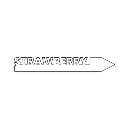 "Strawberry" Garden Acrylic Grow Tag