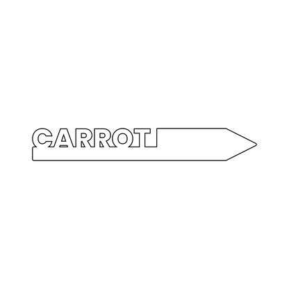 "Carrot" Garden Acrylic Grow Tag