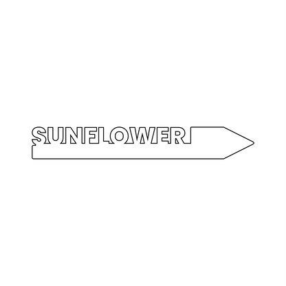 "Sunflower" Garden Acrylic Grow Tag