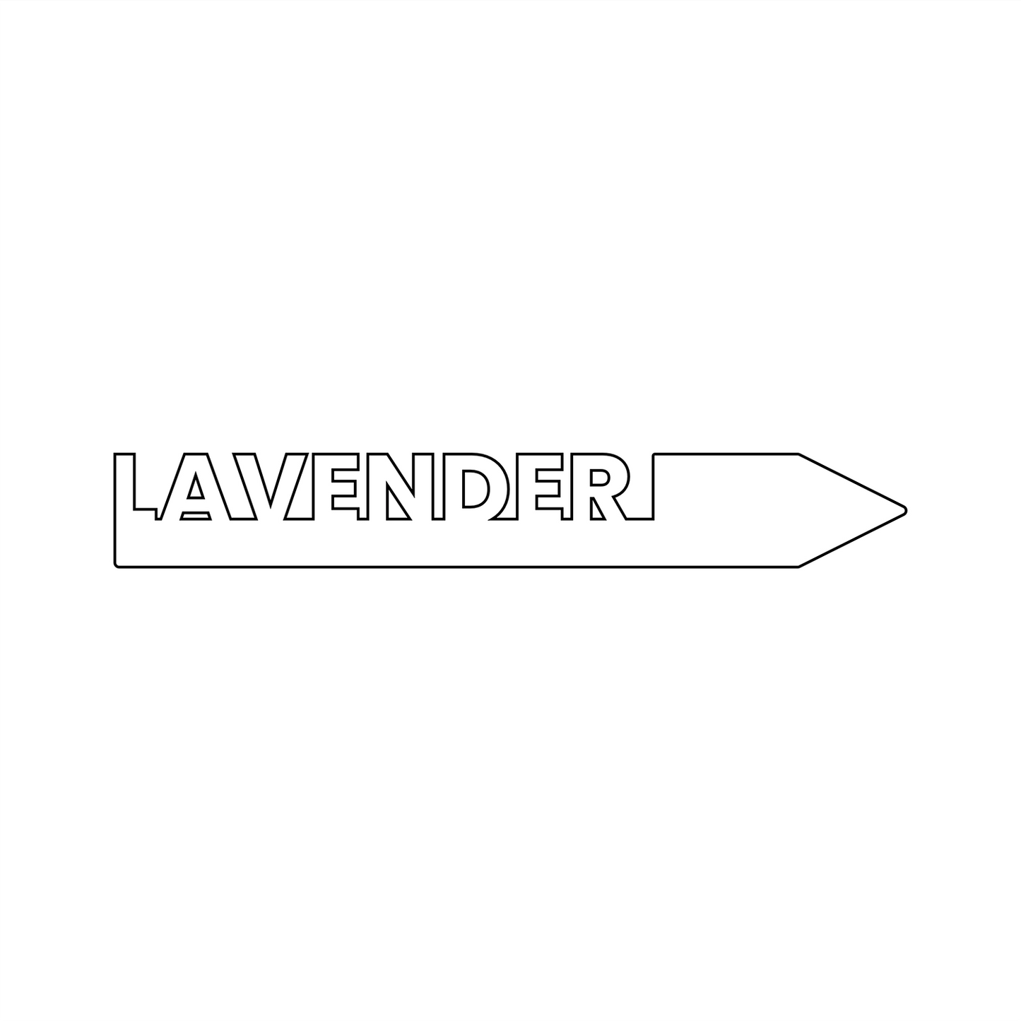 "Lavender" Garden Acrylic Grow Tag