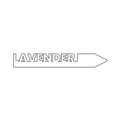 "Lavender" Garden Acrylic Grow Tag