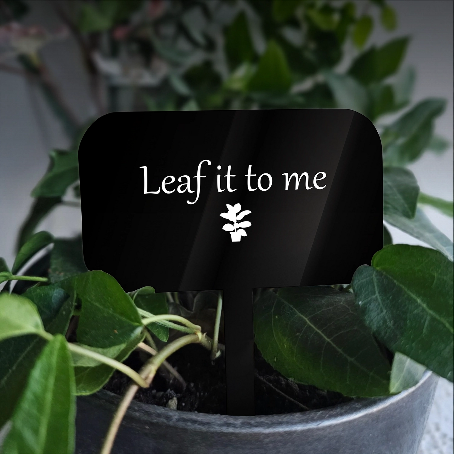 "Leaf it to me" Acrylic Plant Marker