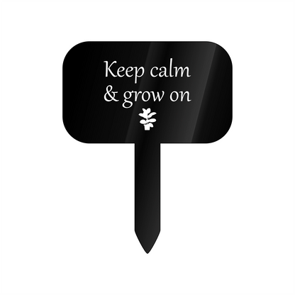 "Grow on" Acrylic Plant Marker