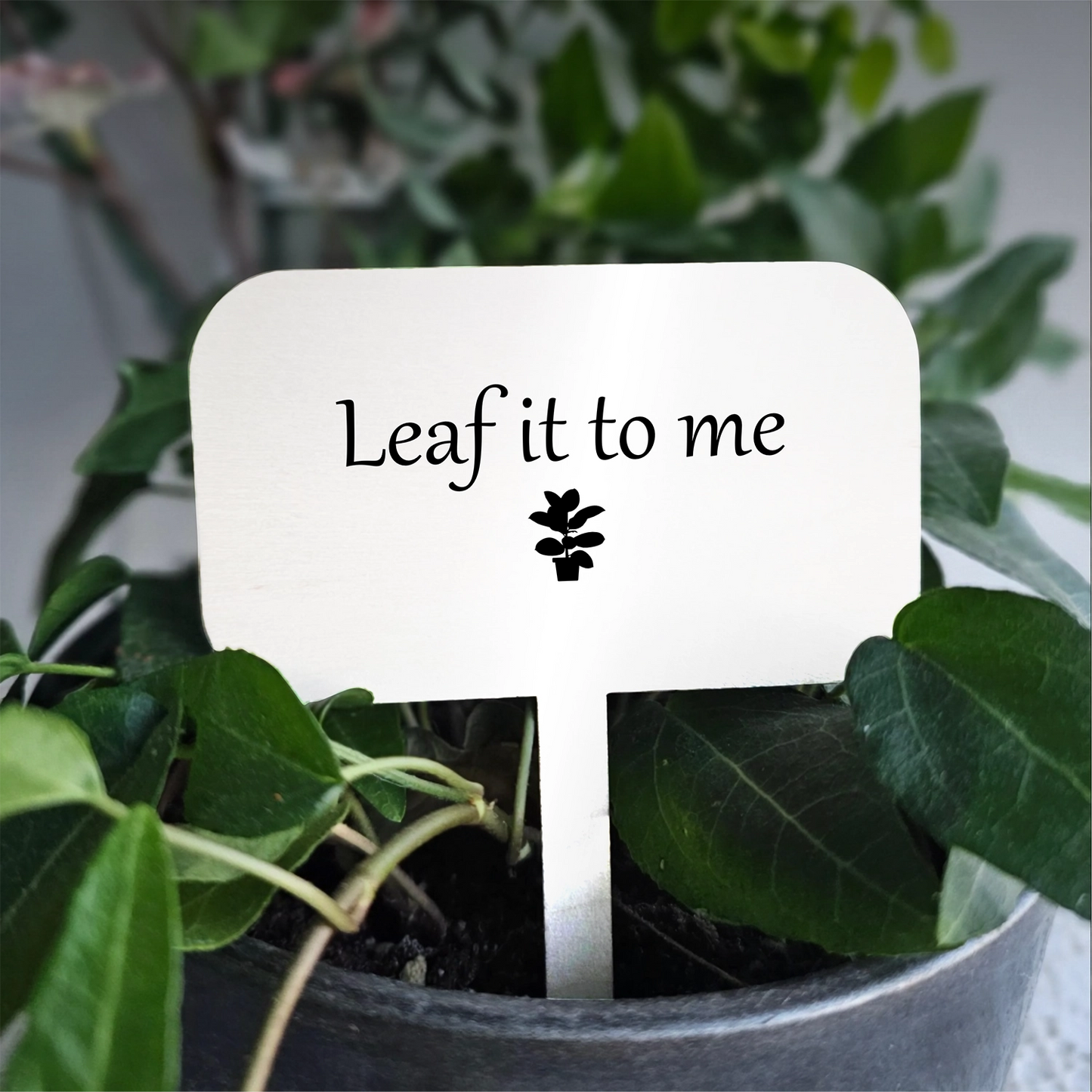 "Leaf it to me" Acrylic Plant Marker