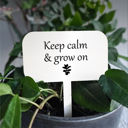 "Grow on" Acrylic Plant Marker