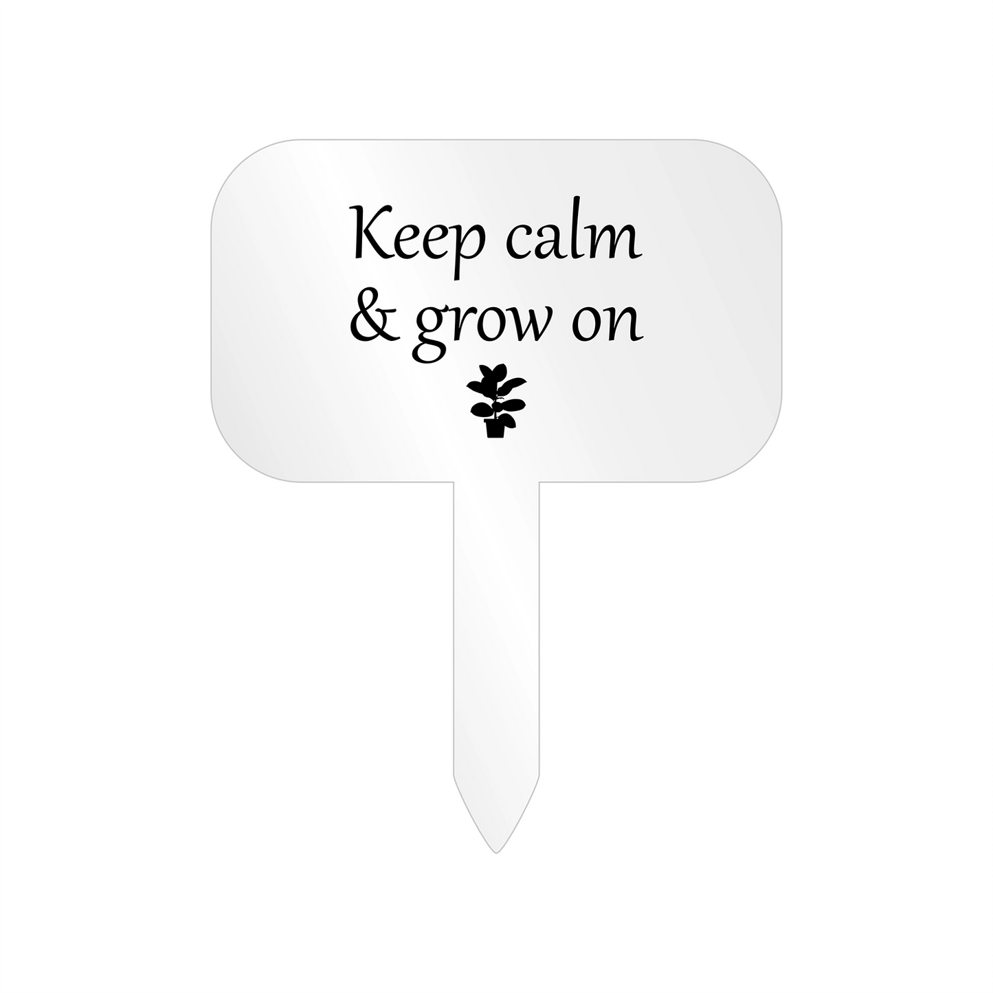 "Grow on" Acrylic Plant Marker