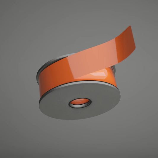 "Mandarin Red Gloss" Cast Vinyl Pinstripe Spindle