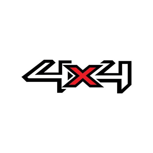 "4X4" Vehicle Decal (Red Accent Design)
