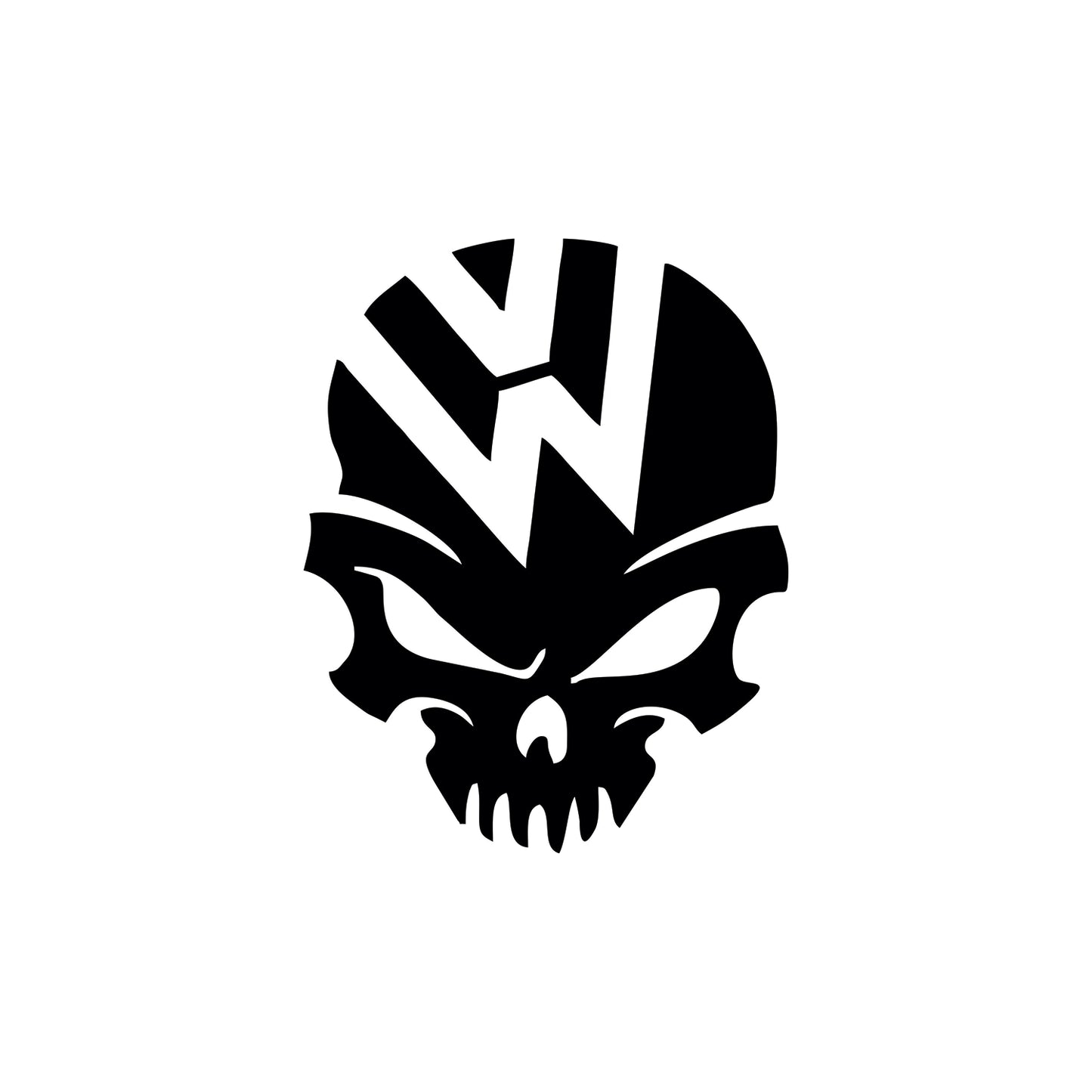 "VW Skull" Vehicle Decal
