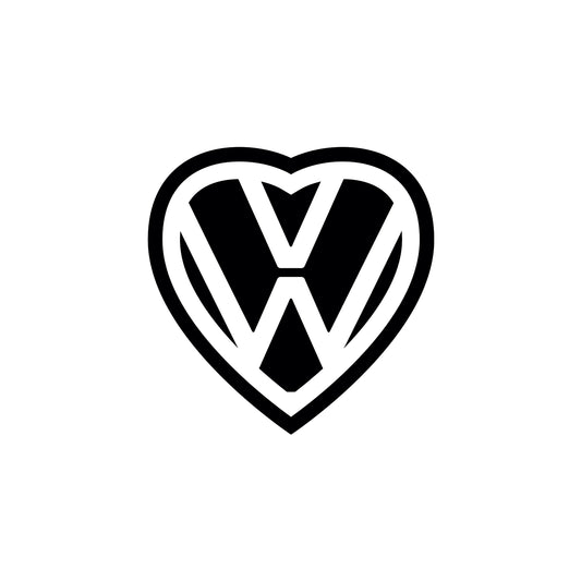 "VW Heart" Vehicle Decal