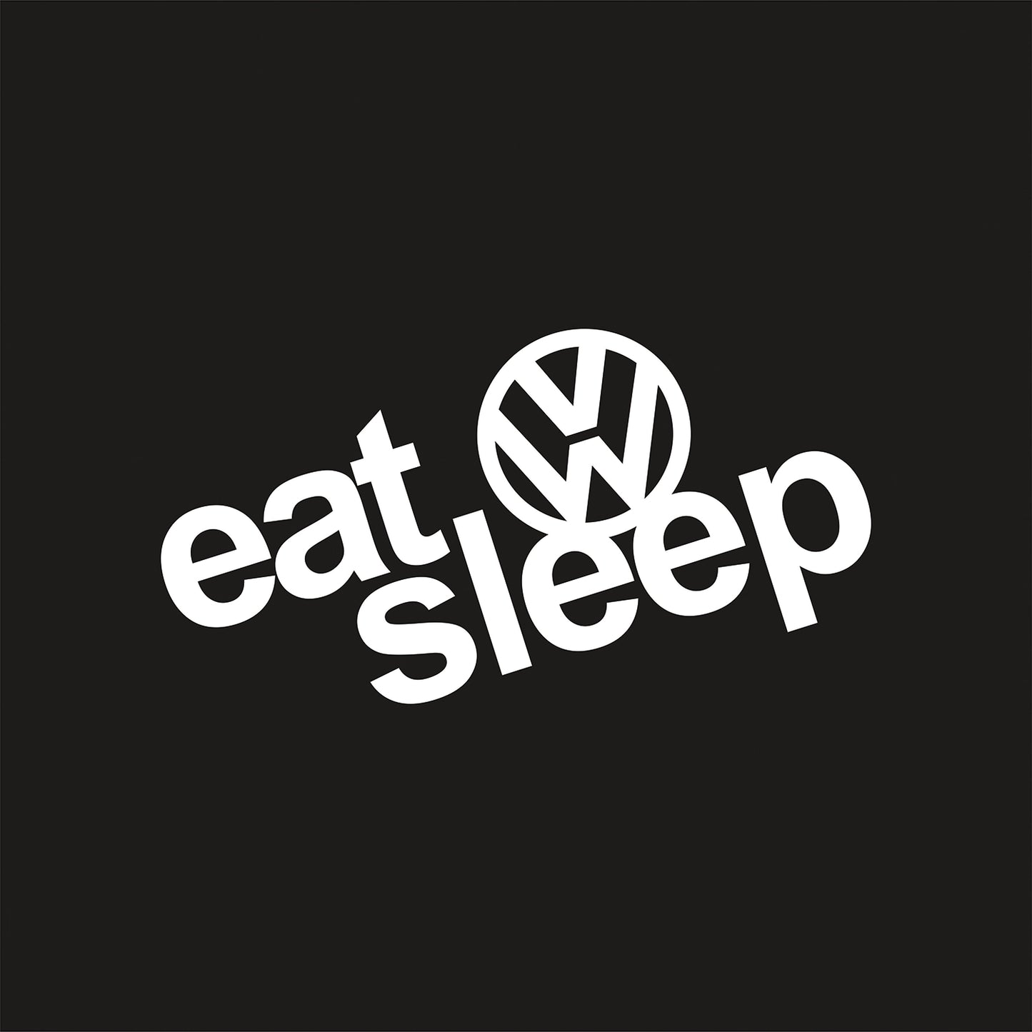 "Eat Sleep VW" Vehicle Decal