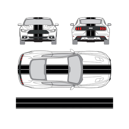 "Mustang Duo Pinstripe" Vehicle Kit