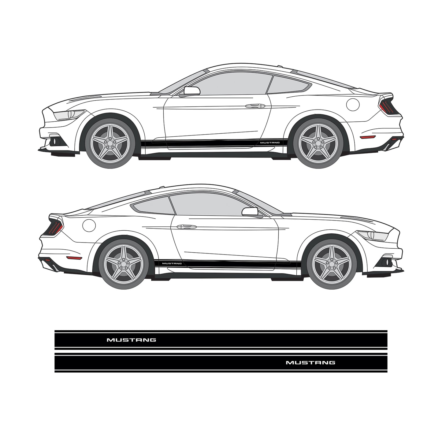 "Mustang Bold Stripe" Vehicle Kit