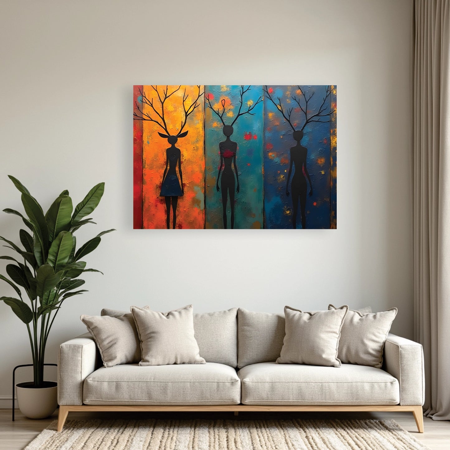 "African Seasons" Wall Art Frame