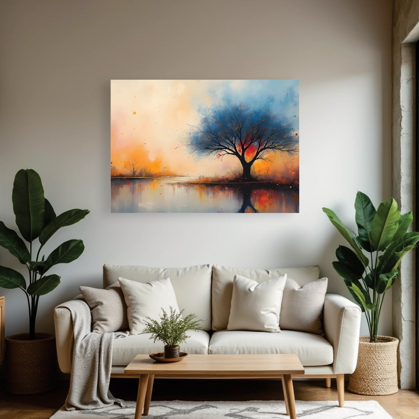 "Tree Sunrise" Wall Art Frame
