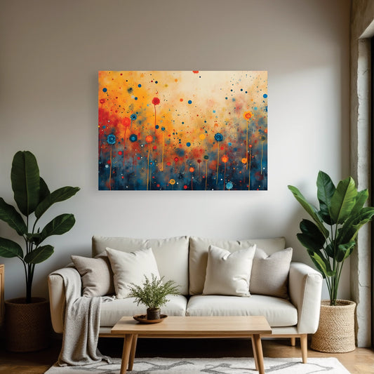 "Dawn Modern Splatter" Wall Art Frame
