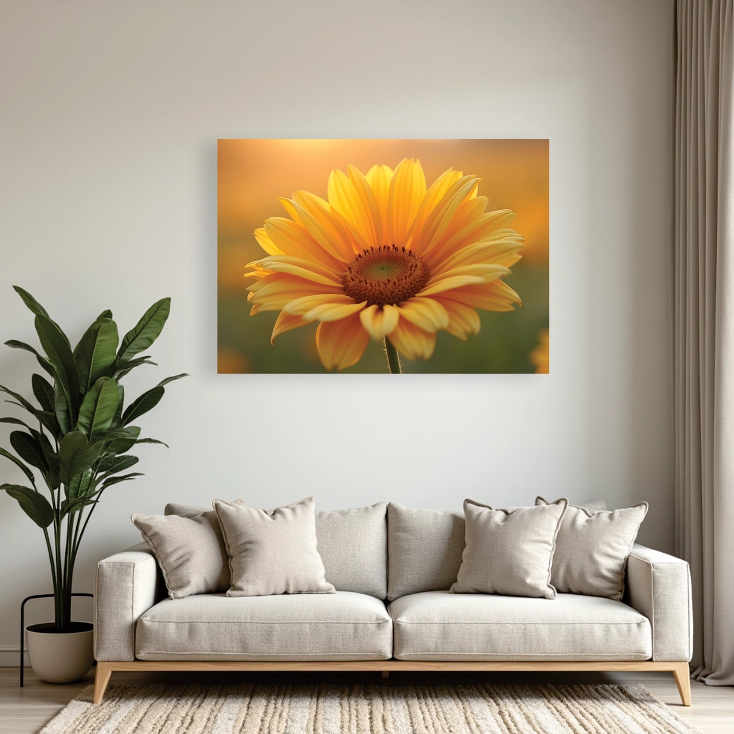 "Sunflower Dawn" Wall Art Frame