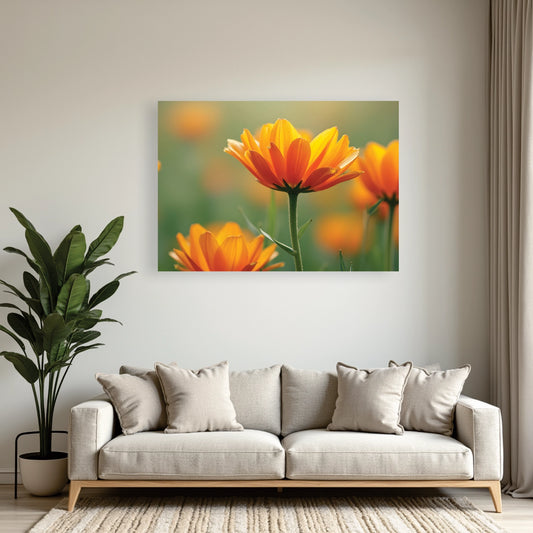 "Flower Fields Bokeh" Wall Art Frame