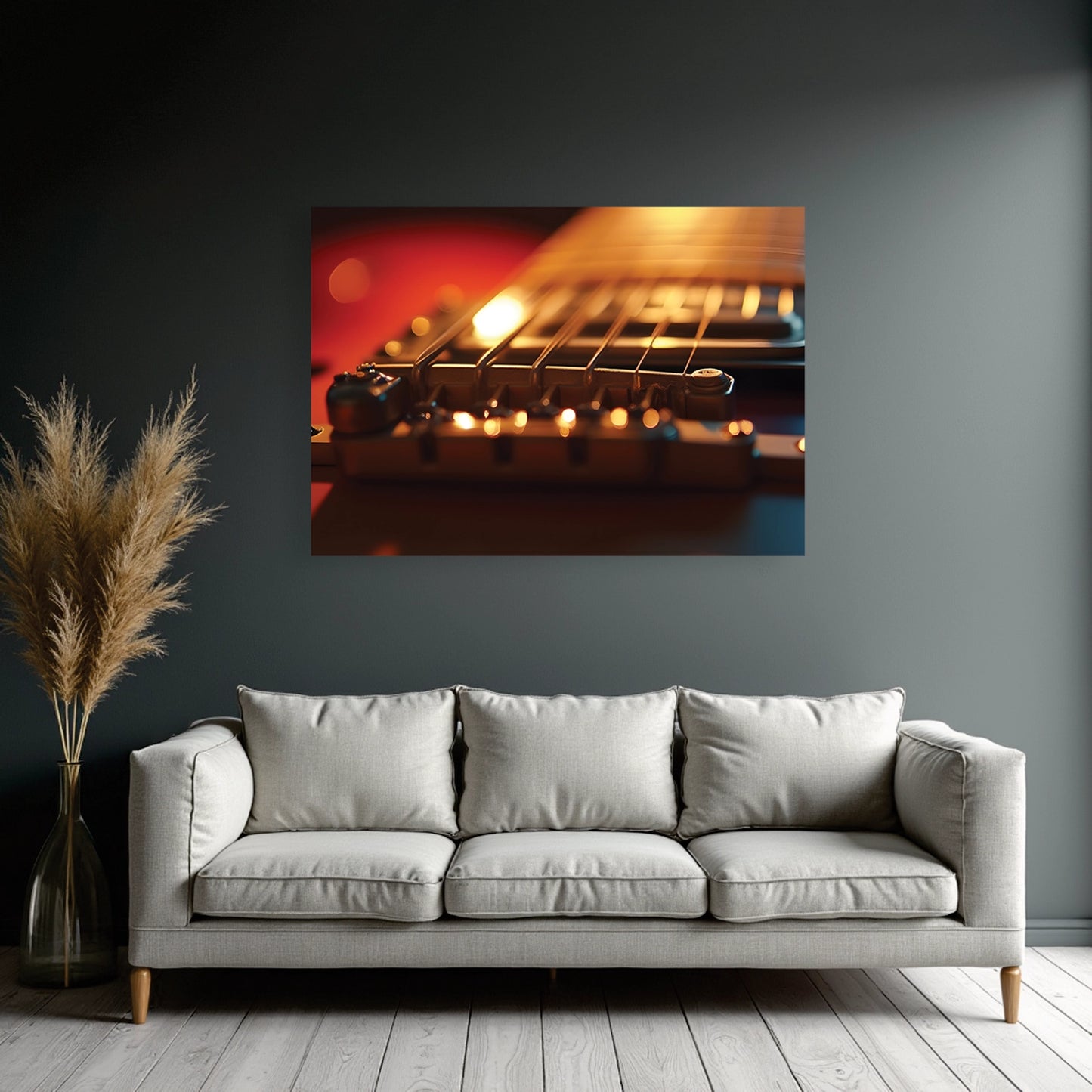 "Electric Guitar Bridge" Wall Art Frame