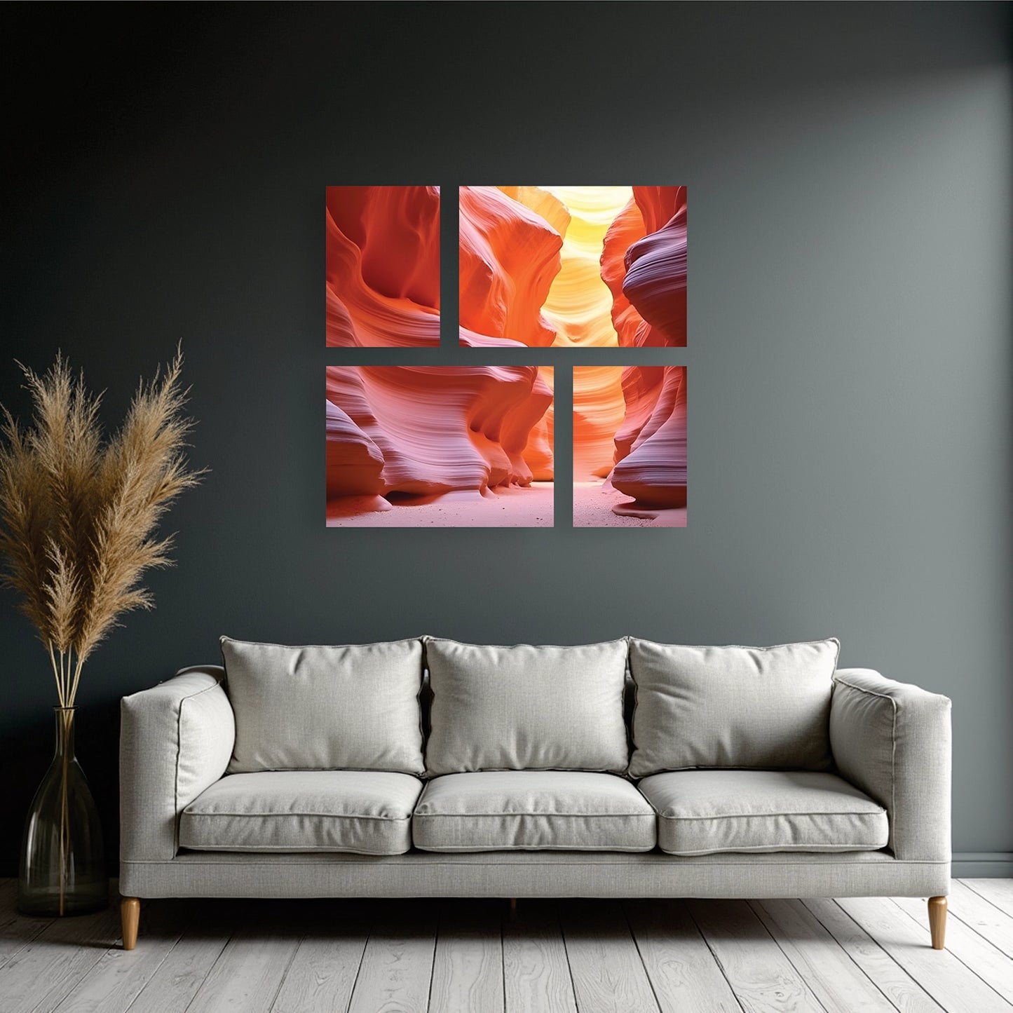 "Warm Canyon Sunrise" Bento Canvas Frame