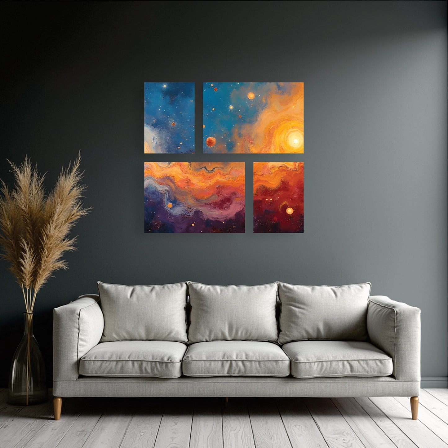 "Cosmos" Bento Canvas Frame