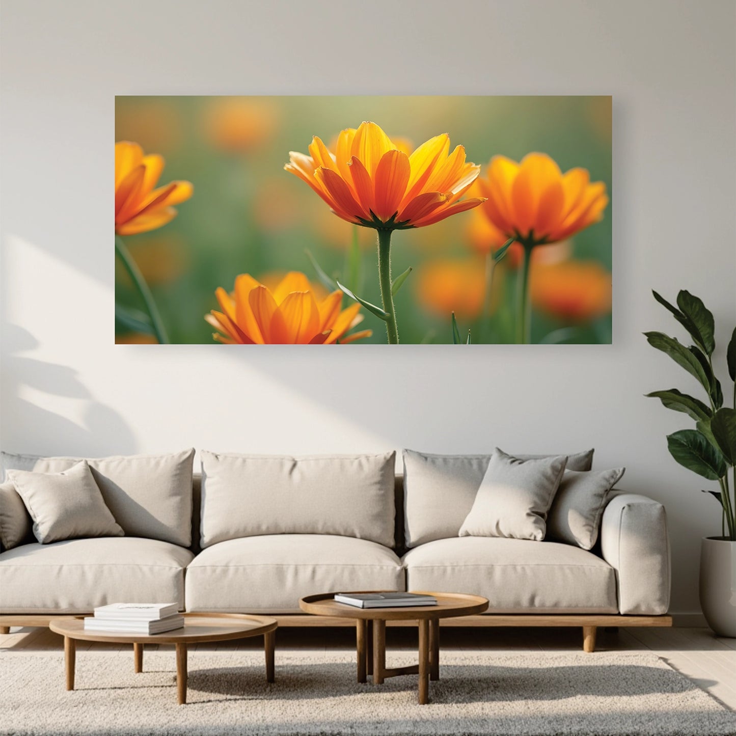"Flower Field" Lifestyle Wall Art Frame