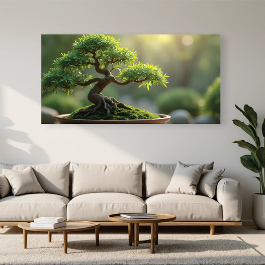 "Zen Bonsai Tree" Lifestyle Wall Art Frame