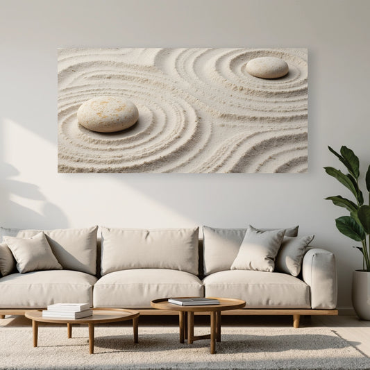 "Zen Stones" Lifestyle Wall Art Frame