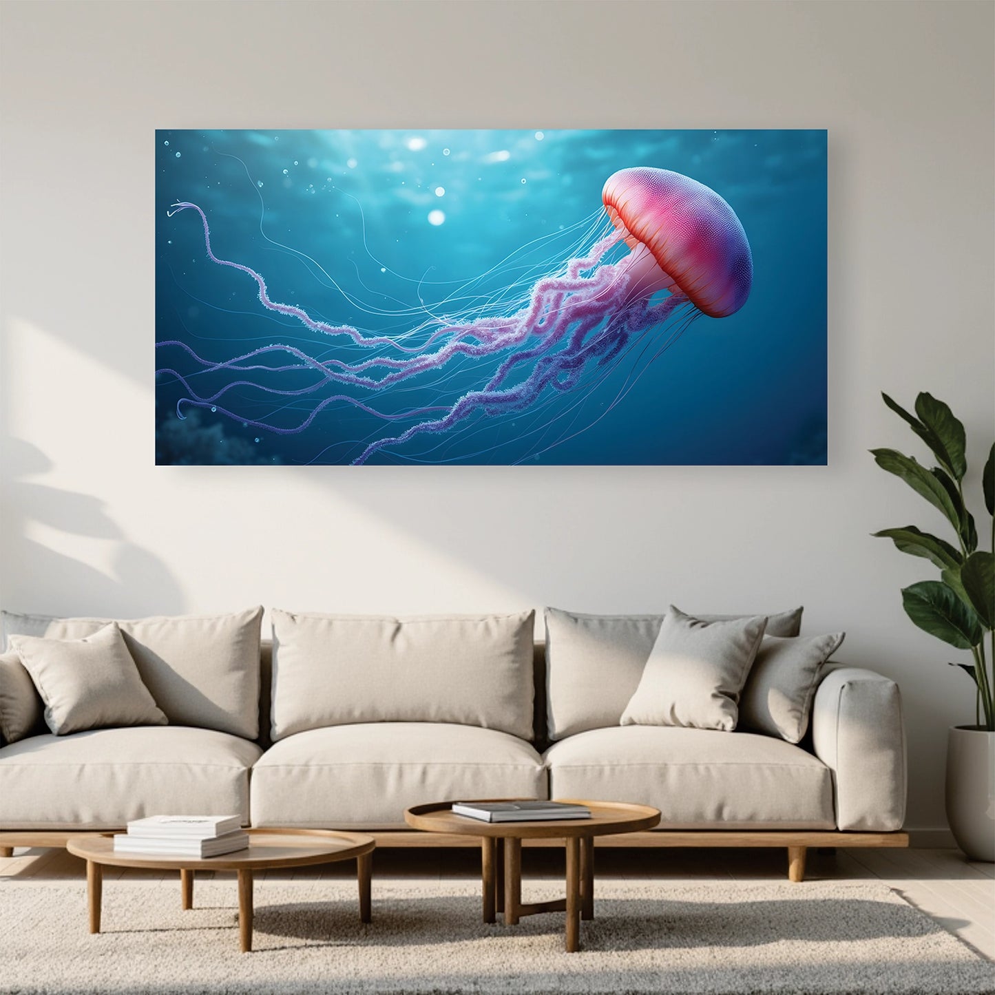 "Ocean Jellyfish" Lifestyle Wall Art Frame