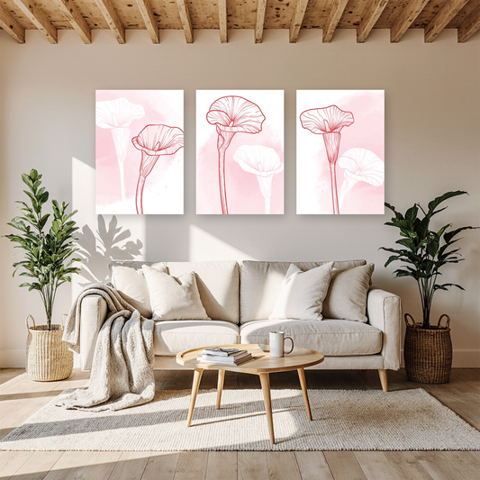"Pink Orchid" Wall Art Frame Set